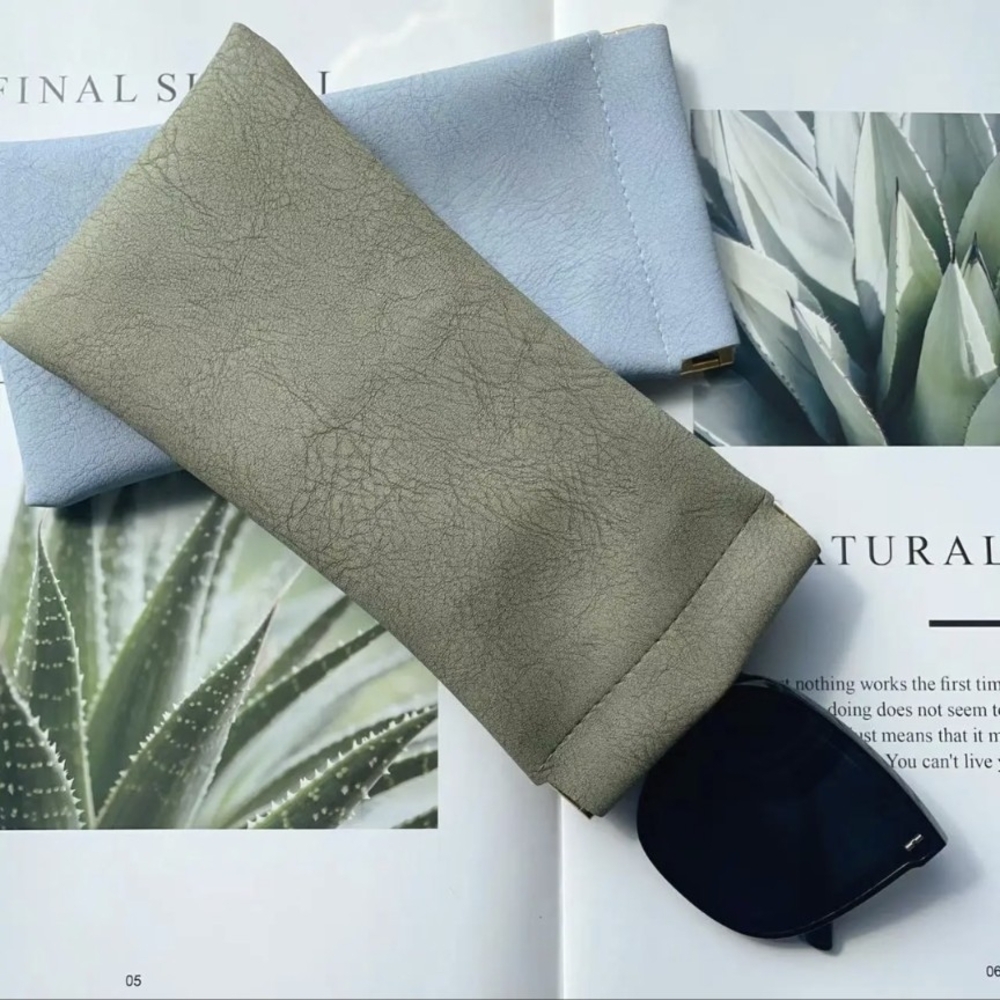 Elegant Sage Green Sunglasses Pouch
